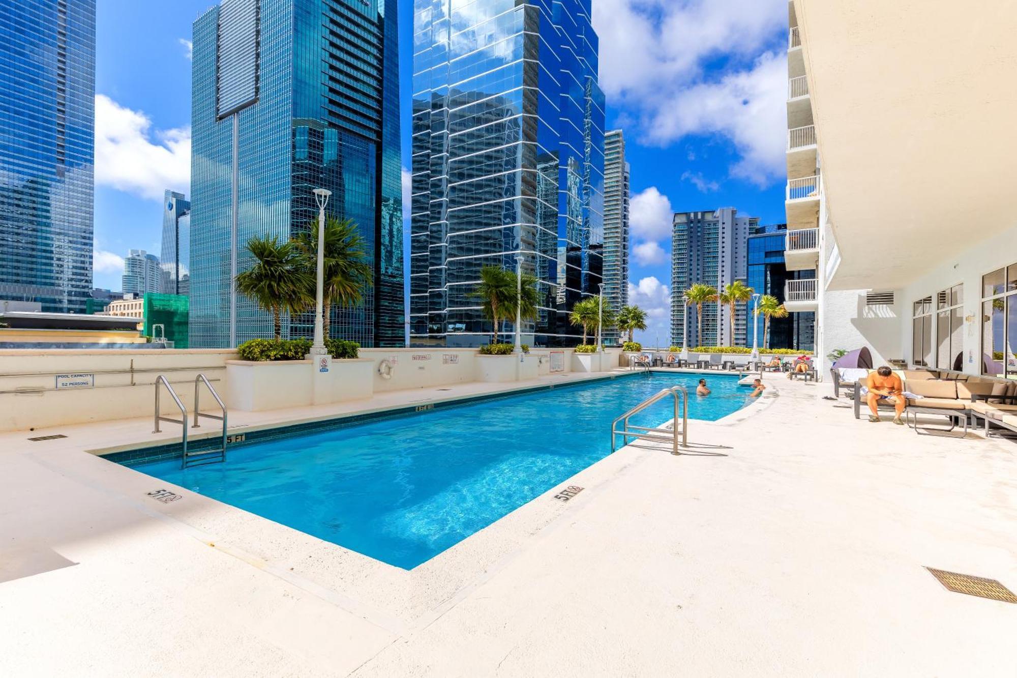 Upscale Brickell 3 Bedroom With Water Views And Free Parking Miami Dış mekan fotoğraf