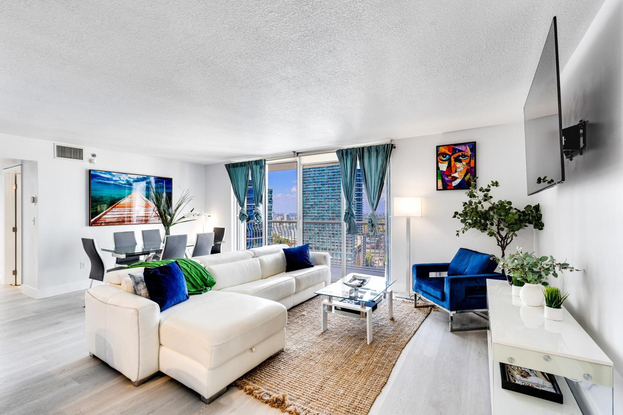 Upscale Brickell 3 Bedroom With Water Views And Free Parking Miami Dış mekan fotoğraf